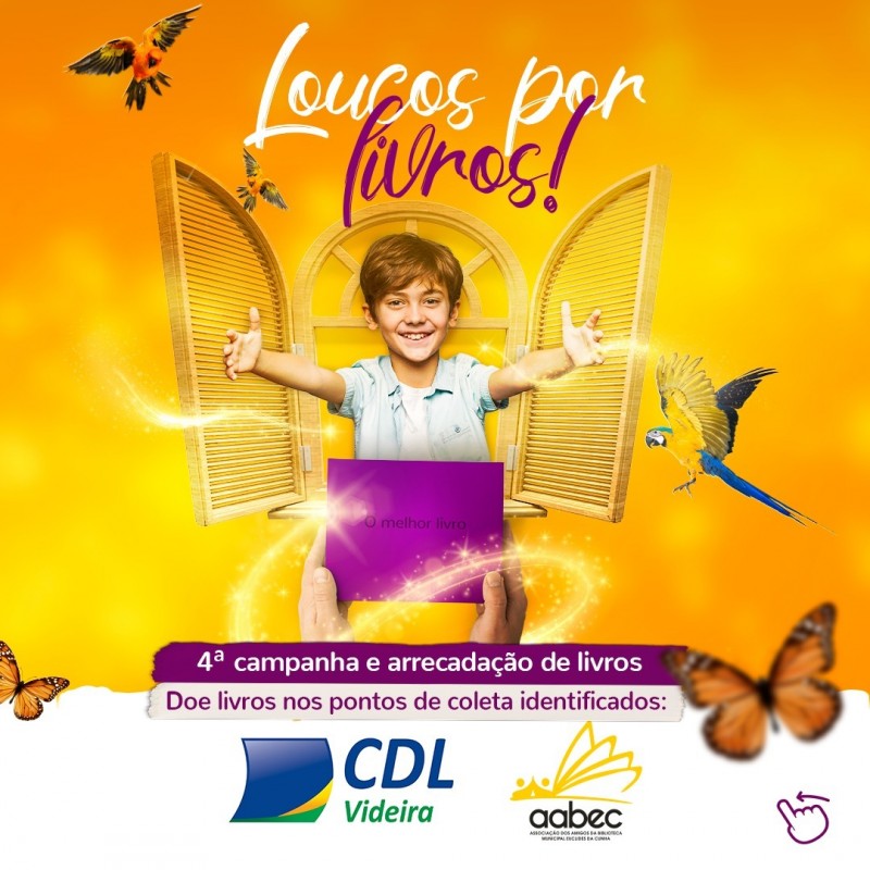 Contribua com a campanha Loucos por livros Contribua com a campanha Loucos por livros